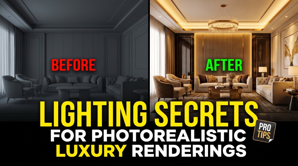 Lighting Secrets for Photorealistic luxury Renderings
